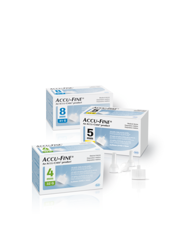 La gamma di Aghi per Penne a Insulina della linea Accu-Fine