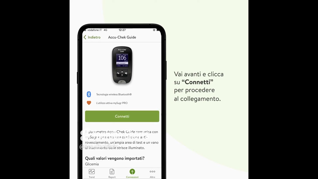 Come collegare il glucometro Accu Chek Guide all’app mySugr per iOS