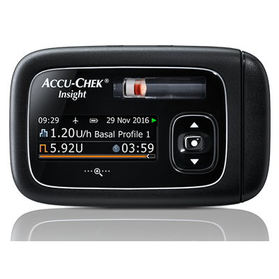 Il sistema di microinfusione Accu-Chek Insight.