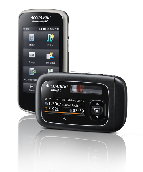 Il sistema di microinfusione Accu-Chek Insight.