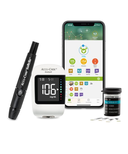 Il sistema per il monitoraggio glicemico Accu-Chek Instant.